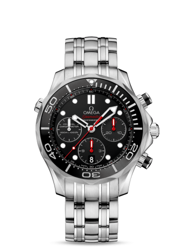 Omega Seamaster Diver 300M Co-Axial 41.5 Chronograph Stainless Steel / Black / Bracelet